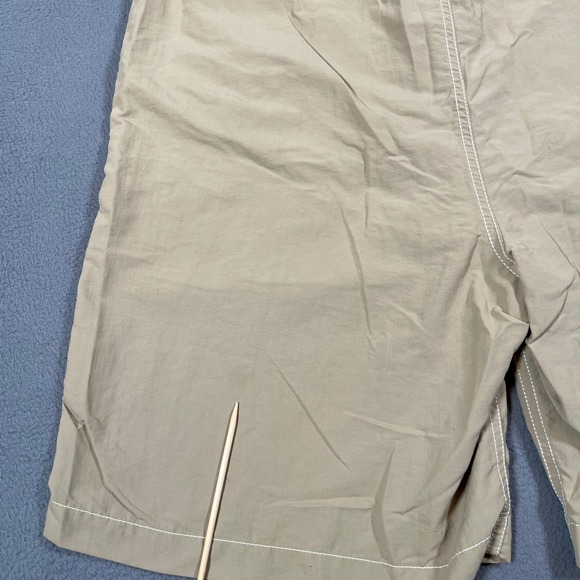 Polo Ralph Lauren Swim Trunks Cargo Pocket Swimwear Beige Mens M Nylon Lined - Picture 6 of 11